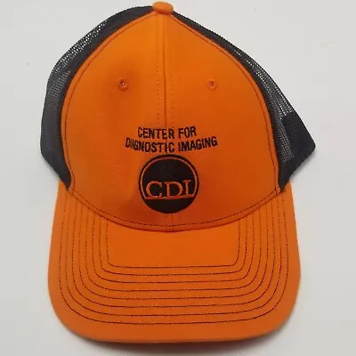 Center For Diagnostic Imaging CDI Hat Cap Orange Adjustable Mesh Snapback O1 • $7.19