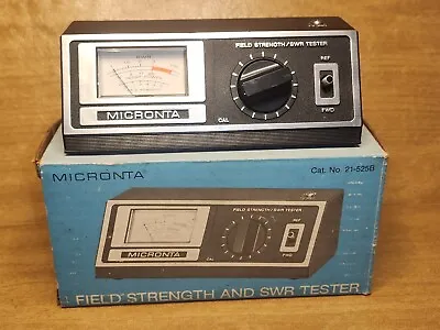 Vintage MICRONTA Field Strength SWR Meter Tester CB RADIO SSB HAM Radio Etc • $24.99