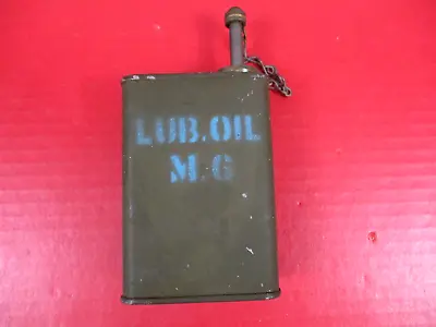 $24.99 • Buy WWII Era US Army Lub. Oil M.G, Can For M1917 Browning BMG - VERY NICE