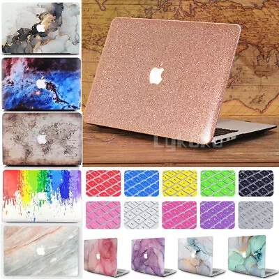 Glitter Bling Silk Leather Marble Matte Case For MacBook Air Pro 11  13 +Retina • $12.99