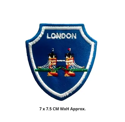 London Tower Bridge Historic Patch Embroidered Iorn On/Sew On Badge Shirt N-647 • £2.09