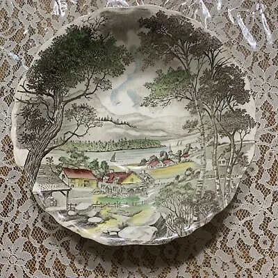 Welcome Home J&G Meakin England China Bowl 2 Chips 8.5  Diameter • $4.99