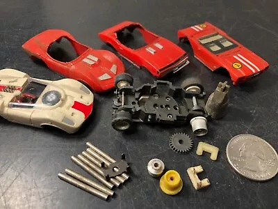 Vintage Aurora HO Slot Car Afx Parts Junk Yard Pit Case • $24.95