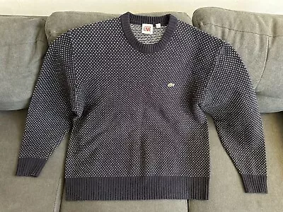 Men’s LACOSTE LIVE Wool Blend Sweater - Navy - Sz. 8 • $25