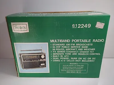 Vintage Sears 61-2249 Solid State Multiband Radio Model 266 2249500 AM/FM/AIR/WB • $200