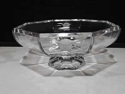 Large Rosenthal Versace Crystal  Medusa 11.5   Pedestal Centerpiece Bowl • $374.99
