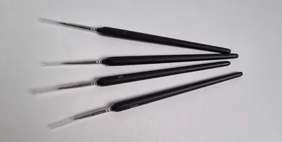 4 X Fine Art Paintbrushes Size 0 00 000 00000 Model Warhammer Nail Art • £5.99