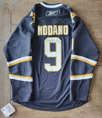 Autographed Reebok Dallas Stars Mike Modano #9 Official NHL Jersey Adult Large  • $175