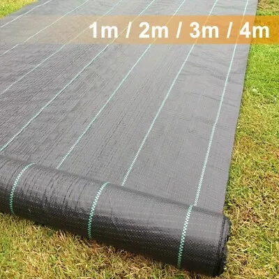 Heavy Duty Weed Control Fabric Membrane Garden Ground Cover Mat Landscape Sheet • £101.99