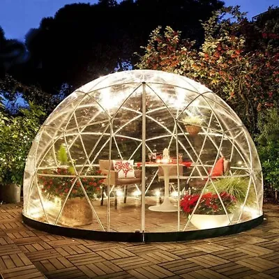Bubble House Dome Tent Garden Igloo 12 Ft Clear Geodesic Backyard Igloo Tent • £649.99