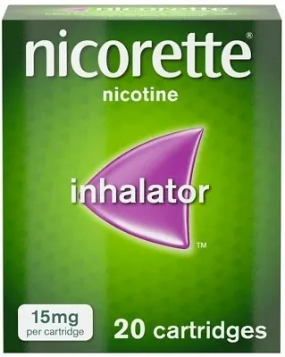£19.99 • Buy Nicorette Inhalator, 15 Mg, 20 Cartridges