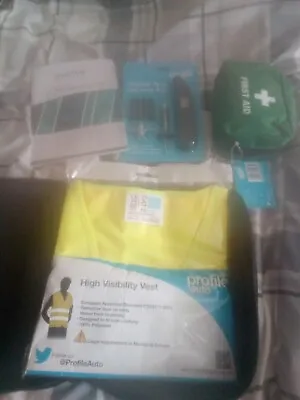 £2 • Buy Car Emergency Kit 1high Vis Vest First Aid Kit Tyre Digital Service Kit New 