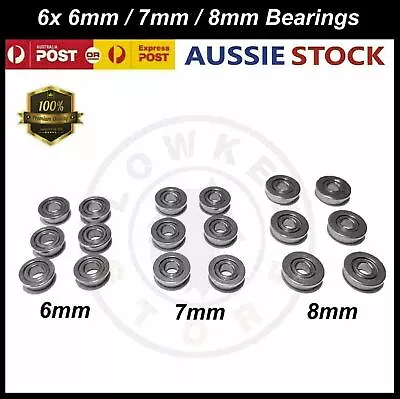 6x Gearbox Bearings 6mm 7mm 8mm Gel Blaster Gen 8-M4A1 J8 J9 J10-ACR LDT-HK416 • $12.92