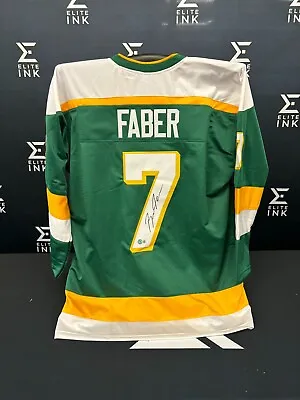 Minnesota Wild Brock Faber Signed Custom Hockey Jersey Beckett COA • $31