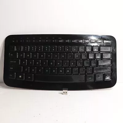 Microsoft Arc Keyboard Wireless Black Model 1392 With USB Dongle Tested Works • $34.99