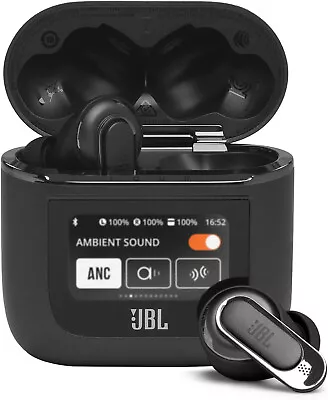 JBL Tour Pro 2 Noise Cancelling True Wireless Earbuds With Smart Case (Black) • $202.90