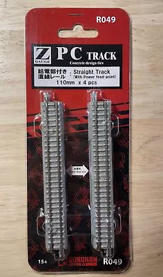 Rokuhan R049 PC Track (Concrete Design Ties) Straight Track 110mm (4pcs) • $21.99