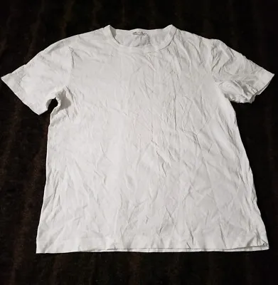 Zara Womens Small White Short Sleeve Crewneck T Shirt • $10.88