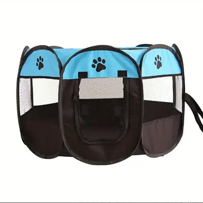 $22.99 • Buy Pet Playpen Foldable Portable Crate, Dog Puppy Cat , Kitten , Indoor Outdoor