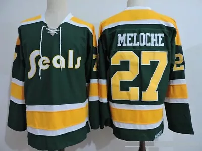 Hockey California Golden Seals Jersey Oakland Seals GILLES MELOCHE REGGIE LEACH • $103.45