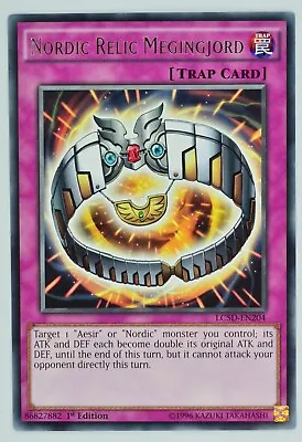 Yugioh Nordic Relic Megingjord LC5D-EN204 Rare 1st Edition • £0.99