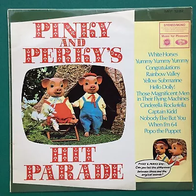 £25 • Buy PINKY AND PERKY'S HIT PARADE Children's Novelty Pop LP Soundtracks Beatles Dance