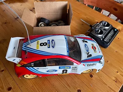 Tamiya Ford Focus RS Radio Contrlled 1/10 Scale Car + Controller And Spares • £50