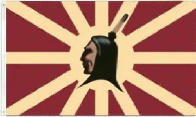 $9.88 • Buy 3x5 Indian Warrior Unity Flag Banner Grommets Native Pride 100d Flag