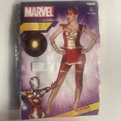 Marvel RESCUE Womens Adult HALLOWEEN COSTUME Size SMALL 4-6  PAD BUST Disguise • $24.99