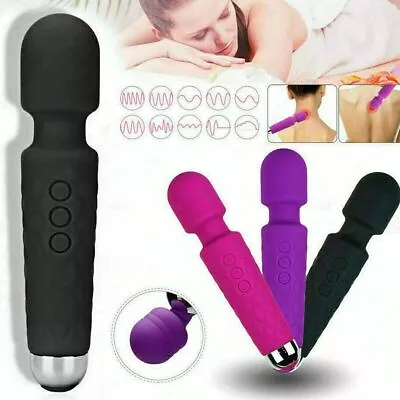 £8.59 • Buy Magic Hand Massage Wand Vibrating Full Body Massager USB Waterproof 3 Colours