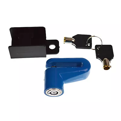 Anti Theft Brake Wheel Disk Lock For Motorcycle Scooter Bicycle Blue • $10.95