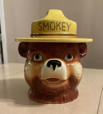 Very Rare Smokey Bear Cookie Jar By Norcrest 1960s / Norcrest Rare Collectible • $325