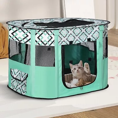 Portable Pet Playpen Foldable Exercise Kennel Puppy Tent For Dogs Cats Rabbits  • $25.88