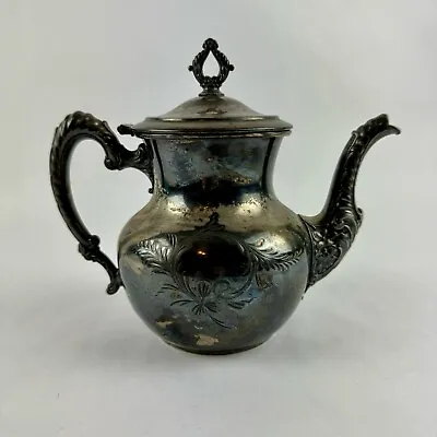 VTG Beautiful Silver Plated Tea Pot 7” Tall Richfield  Plate Co #2198 Quadruple • $7.99