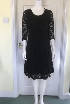 Intown - Black Stretch Lace Dress. Size S M & L. BNWT. RRP £82. • £18