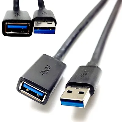 £3.80 • Buy PRO Metal USB 3.0 24AWG High Speed Cable EXTENSION Lead A Plug To Socket 1m-5m