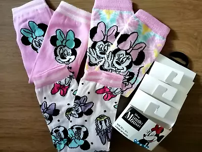 Disney Mickey Mouse  Girls Socks Size 7-10 Years New • £3.35