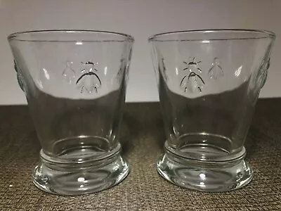 La Rochere PARIS French Bee Glass 8 Ounce Tumblers Set Of 2 • $32