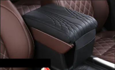 Car Armrest Pad Cover Auto Interior Center Console Arm Rest Box Mat PU Leather • $29.60