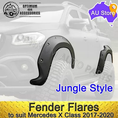 Fender Flares Wheel Arch Jungle Style Black Suit Mercedes Benz X Class 2017-2020 • $485.10