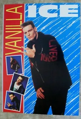 Vanilla Ice 1991 Robert Matthew Van Winkle Hip Hop Canada Rap 4 Pix Poster VF • $19.99