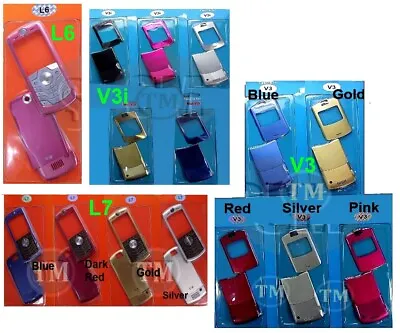 MOTOROLA L6 Razr V3 V3i SLVR L7 Fascia Housing Replacement Front & Back Covers • $4.99