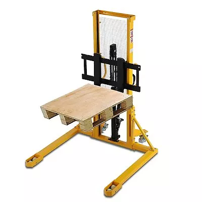 APOLLOLIFT 2200lb Hydraulic Walkie Manual Hand Straddle Stacker 77.7 Aisle Width • $2200