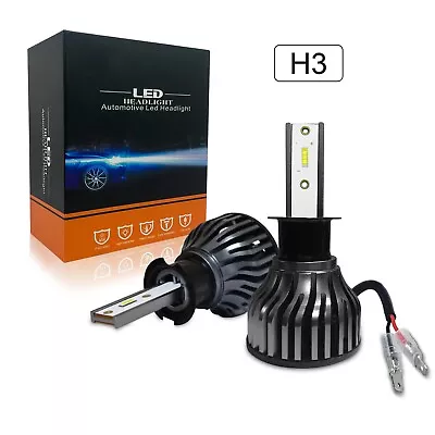 BAUMA H3 Fog Light Bulbs 6500K Ultra White LED Plug & Play Headlight Bulb GF EOA • $23.26