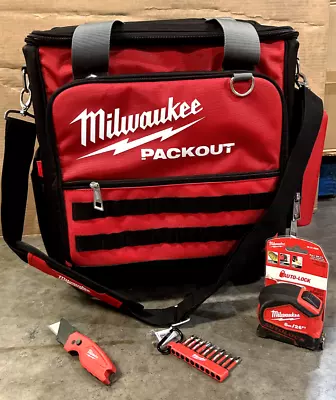 Milwaukee 48-22-8300 PACKOUT Tech Bag W/Tape Measure Knife Bits  (#2) • $129.95