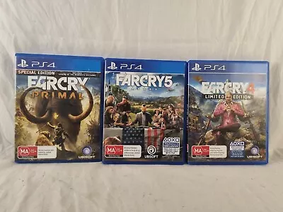 Far Cry 5  4 And Primal Bundle PS4 Sony PlayStation Three Games • $28.99