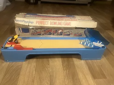 Vintage 1974 EPOCH Playthings Perfect Bowling Game W/pin Guard Working RARE! • $99.99