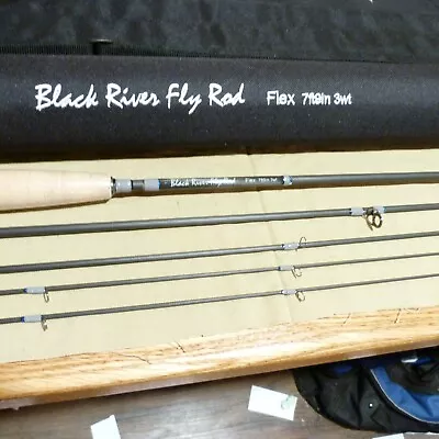 Black River Fly Rod 7ft 9in 4pc 3wt2tips IM8 High Modulus Carbon Blank New • $89.99