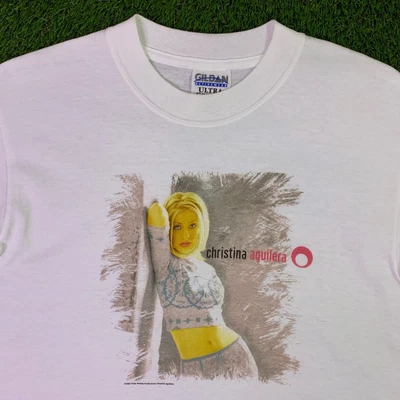 $79.99 • Buy Vintage 1999 Christina Aguilera Promo T Shirt Size XS Extra Small White 90s