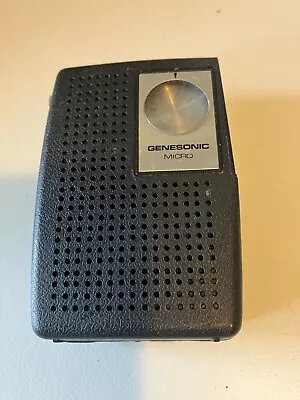 Vintage Collectable 1960's Genesonic Transistor Radio Khaki Green Not Tested • $50